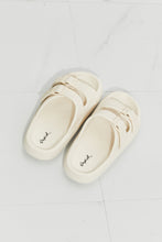 Load image into Gallery viewer, Qupid Comfy Casual Rubber Slide Sandal in Cream
