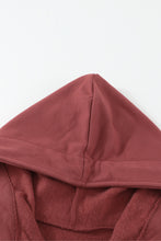 Load image into Gallery viewer, Half Zip Patch Pocket Drawstring Hoodie
