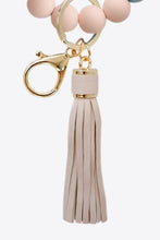 Load image into Gallery viewer, LOVE Beaded Keychain with Tassel
