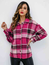 Load image into Gallery viewer, Plaid Button-Down Jacket
