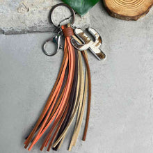 Load image into Gallery viewer, Cactus Keychain with Tassel
