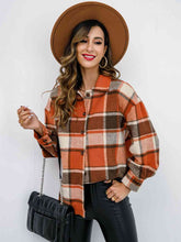 Load image into Gallery viewer, Plaid Button-Down Jacket
